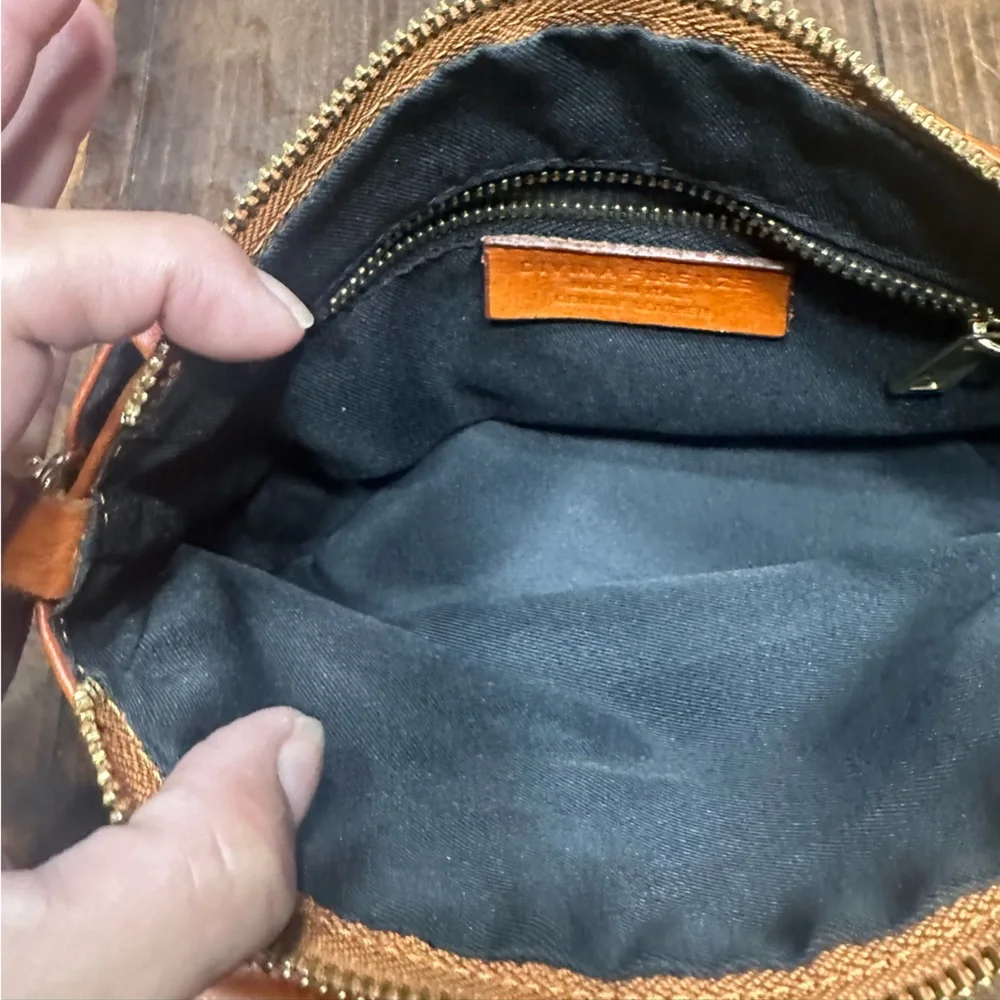 Diane Von Furstenberg Burnt Orange Crossbody or Hand Bag - Picture 5 of 8